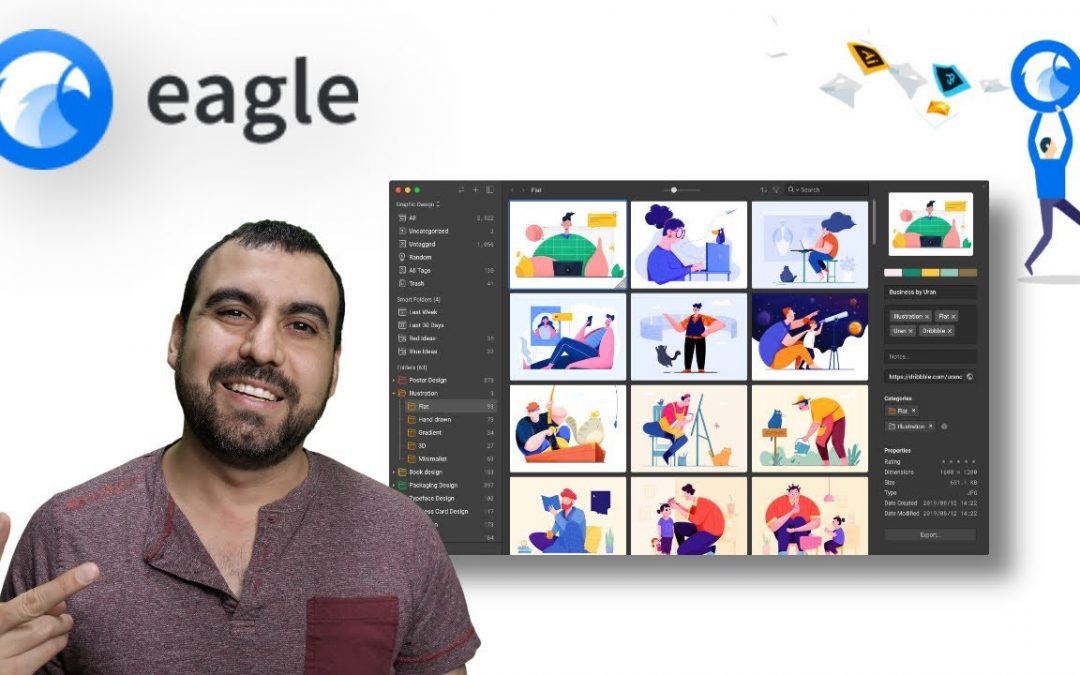 The best image organizer and file manager Eagle.cool