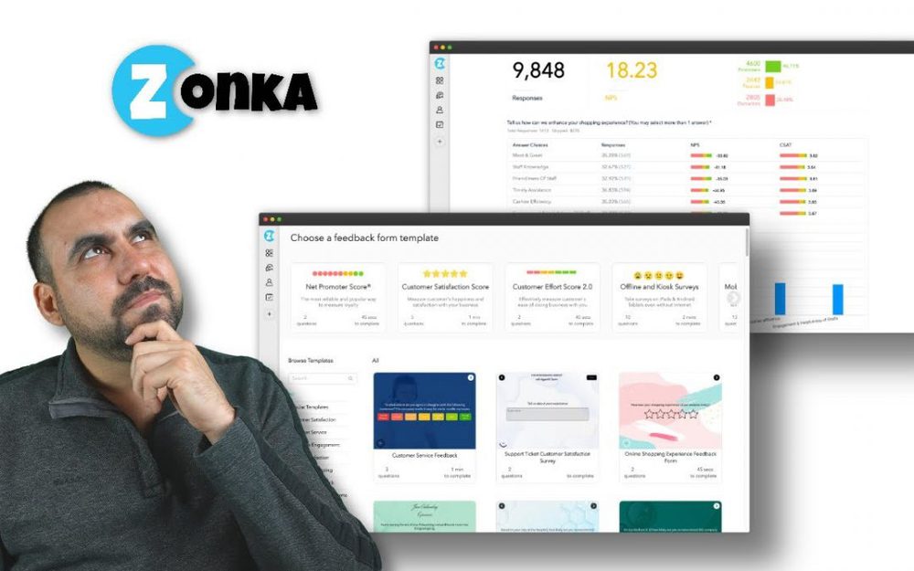Capture customer feedback with surveys using Zonka ✅