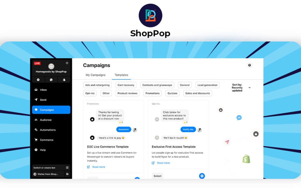 ShopPop - Increase social media engagement