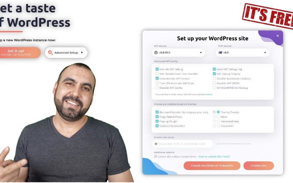 Setup free WordPress tester sites for Developers or Noobs