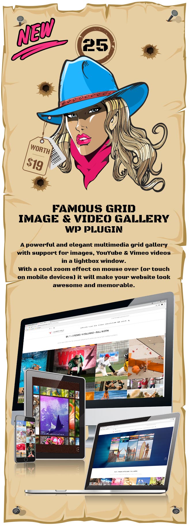 Famous - Responsive Image And Video Grid Gallery WordPress Plugin