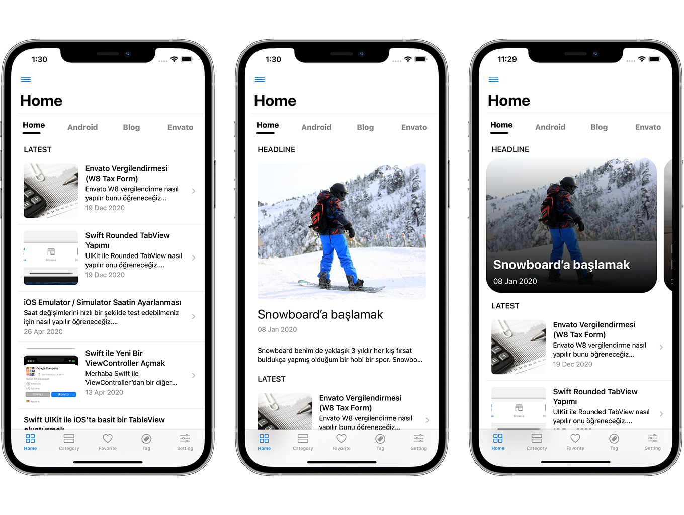 SwiftUI iOS WordPress App for Blog and News Site with AdMob, Firebase Push Notification and Widget - 2