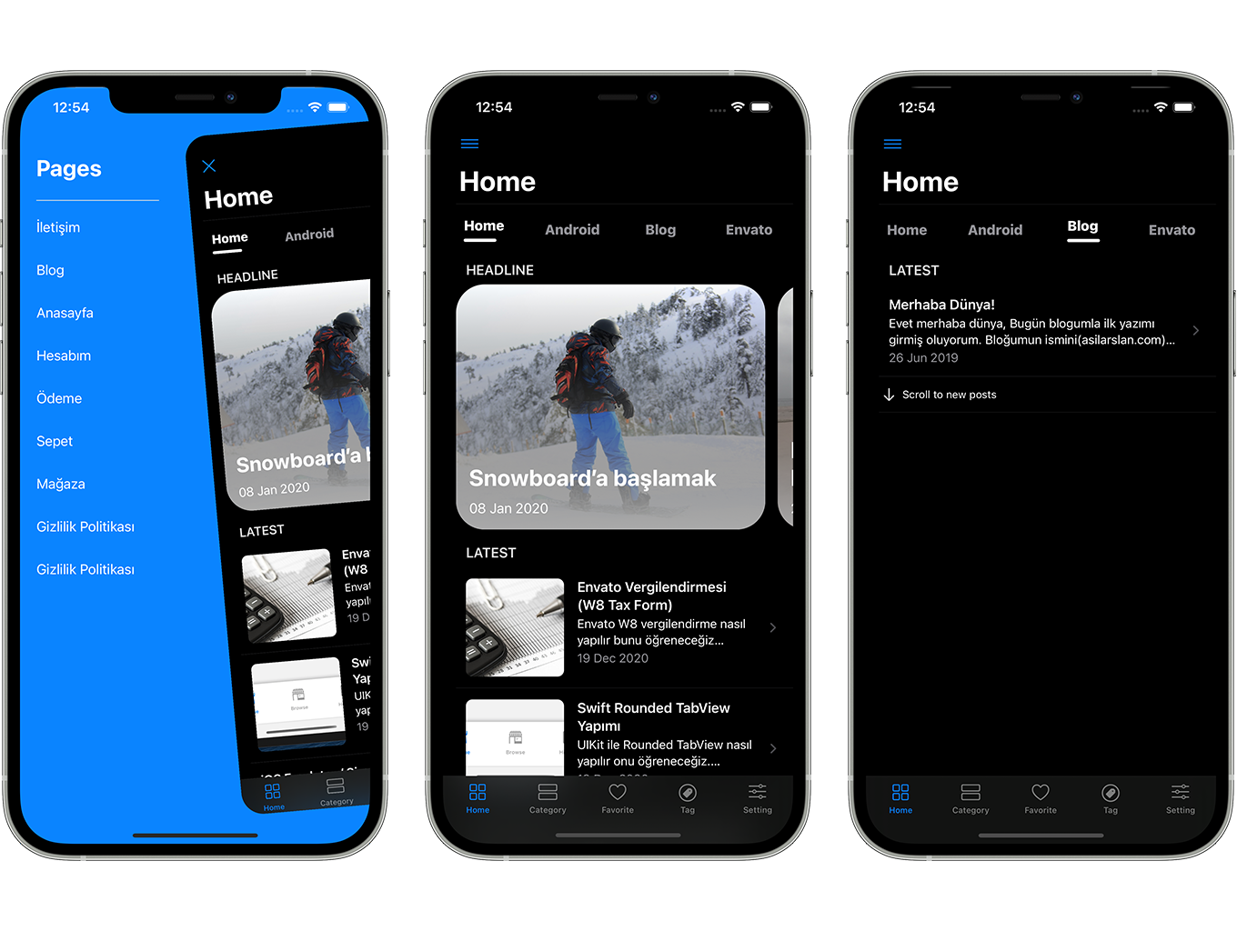 SwiftUI iOS WordPress App for Blog and News Site with AdMob, Firebase Push Notification and Widget - 5