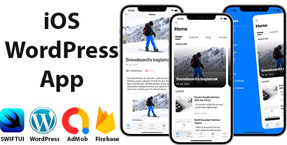 SwiftUI iOS WordPress App for Blog and News Site with AdMob, Firebase Push Notification and Widget - 24