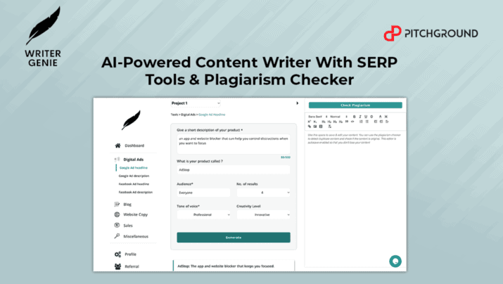 AI-Powered Content Writer With SERP Tools & Plagiarism Checker