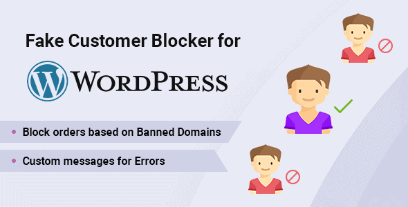 fake customer blocker for wordpress