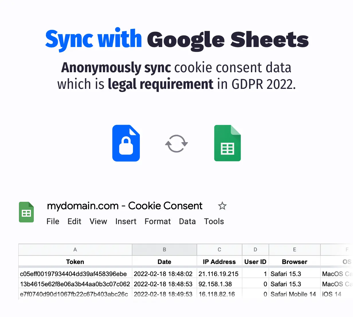 Sync with Google Sheets