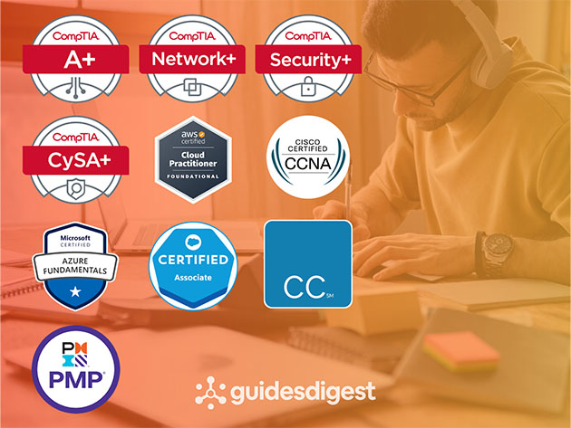 The 2023 CompTIA & IT Exam Study Guides Training: Lifetime Subscription