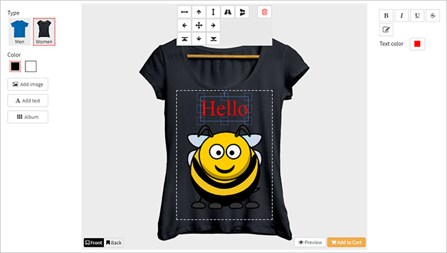 WooCommerce Responsive Product Designer - 1