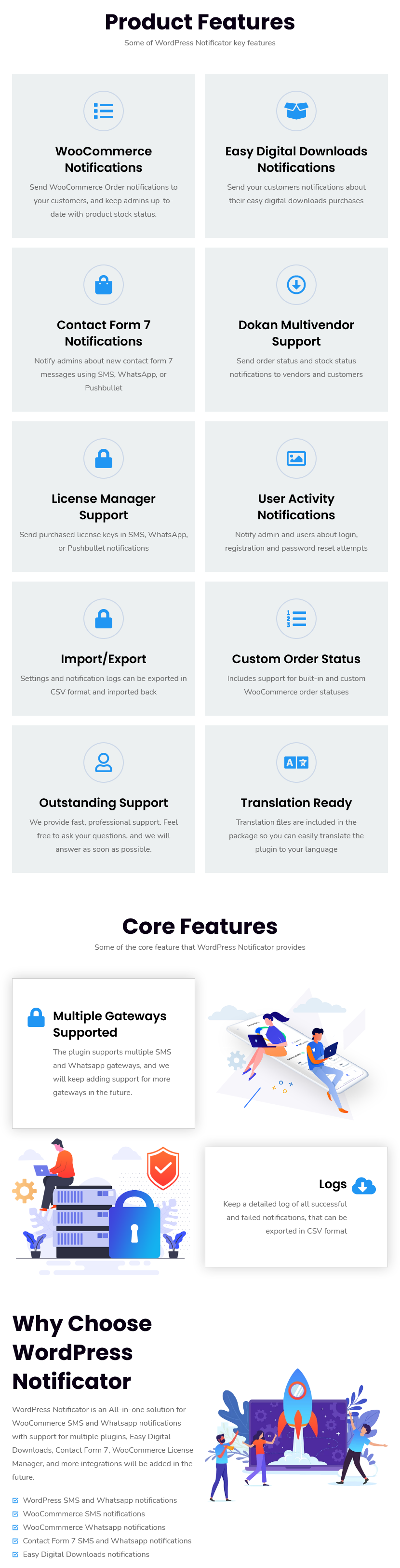 WordPress Notificator: SMS, WhatsApp, and Pushbullet notifications - 1