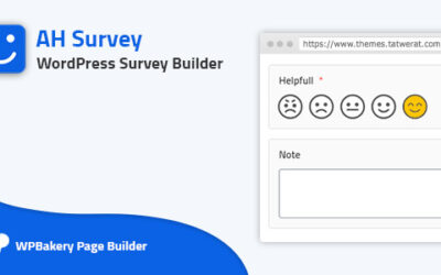 AH Survey – WordPress Survey Builder With Multiple Questions Types