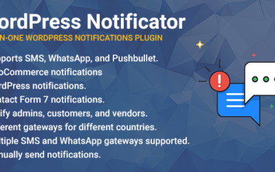 WordPress Notificator: SMS, WhatsApp, and Pushbullet notifications