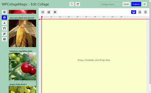 WPCollageMagic - Photo Collage Builder For WordPress - 1