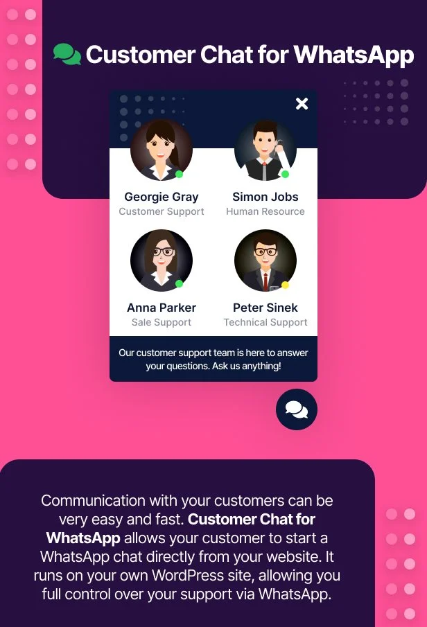 Customer Chat for WhatsApp - 1