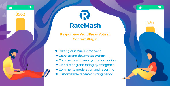 ratemash responsive wordpress voting contest plugin