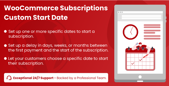 woocommerce subscriptions custom start date
